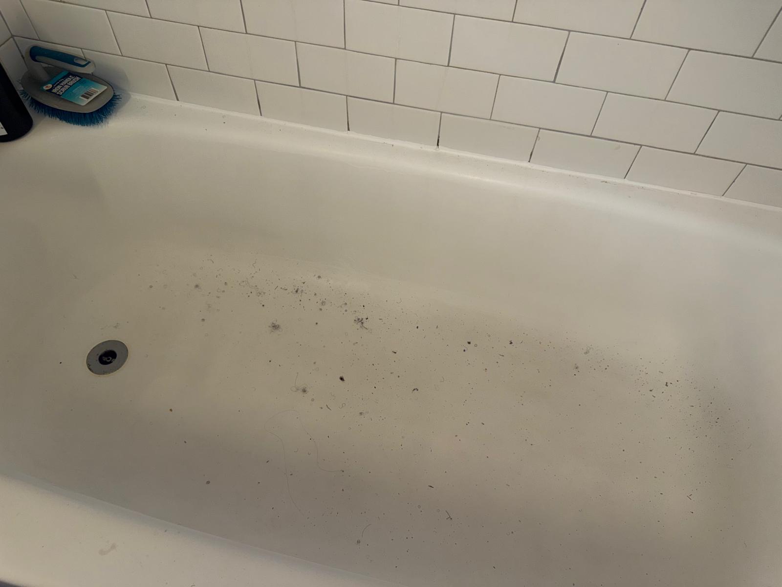 Bathtub before cleaning